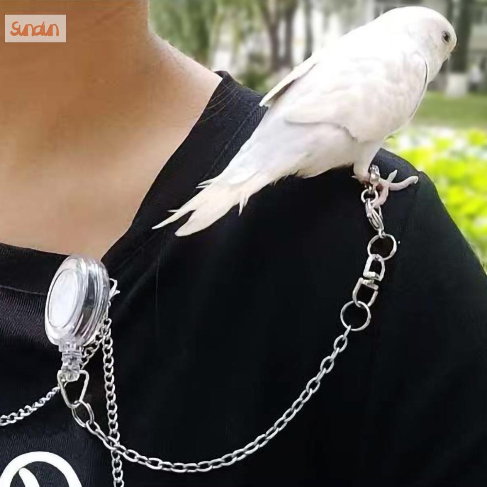 SUNDUN Chống cắn Dây kéo cho vẹt Nhẹ Có thể điều chỉnh Dây xích chân chim Di động Chống mất Dây dắt huấn luyện chống bay Ngoài trời
