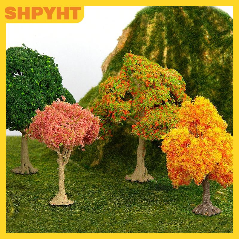 SHPYHT ของตกแต่งต้นผลไม้เหมือนจริง1ชิ้นของตกแต่งโมเดลอาคารโต๊ะทรายขนาดเล็กงานประดิษฐ์ต้นไม้ผลไม้ตกแต่งภูมิทัศน์ขนาดเล็ก ราคา 48 บาท*ส่งฟรี