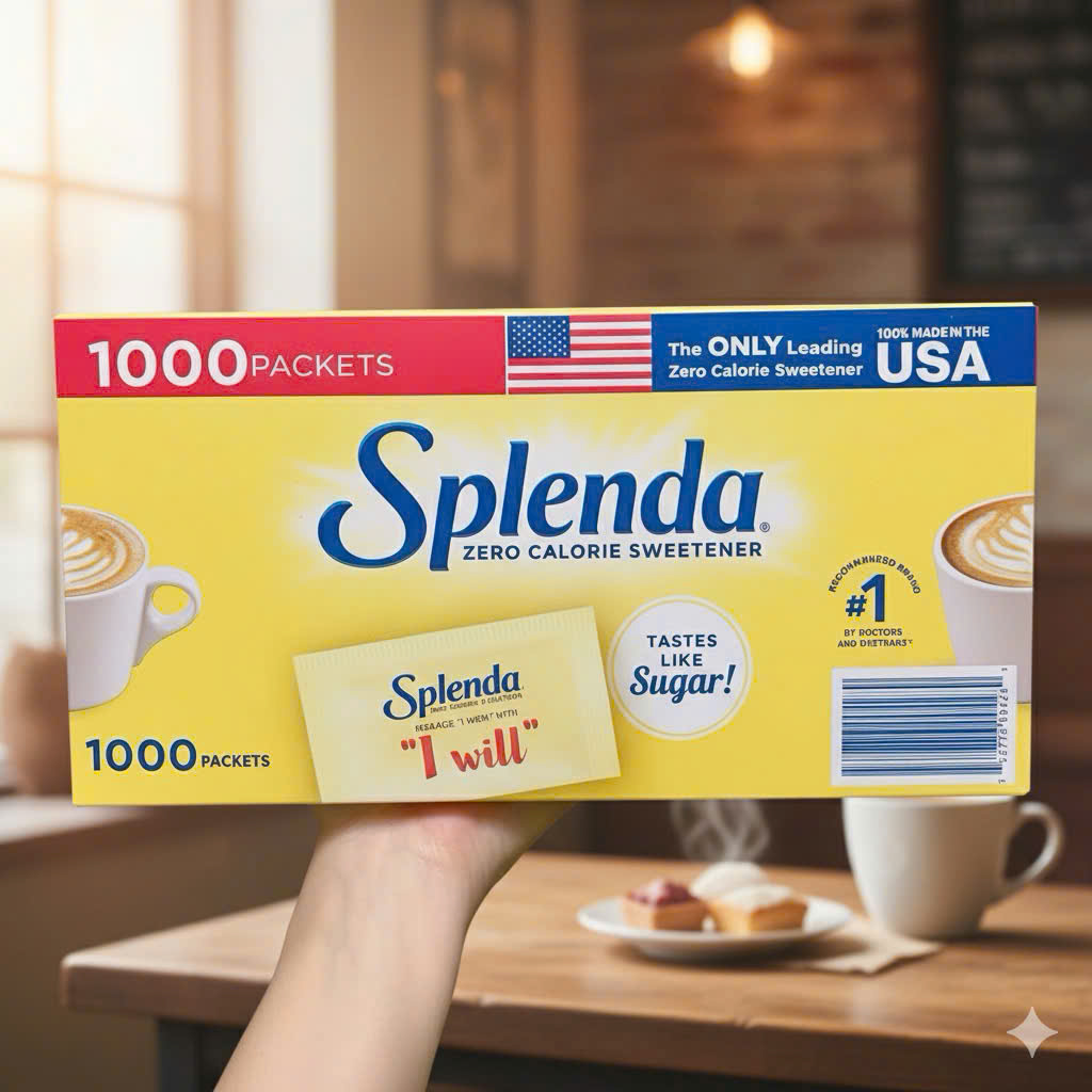 100 GÓI ĐƯỜNG ĂN KIÊNG SPLENDA ZERO CALORIE SWEETENER 100 PACKETS