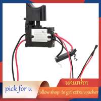 【uhunhn】-ตัวควบคุมความเร็วสว่าน 7.2V-24V สวิตช์สว่าน แบตเตอรี่ลิเธียม สว่านไร้สาย ตัวควบคุมความเร็วพร้อมไฟแสดงสถานะ