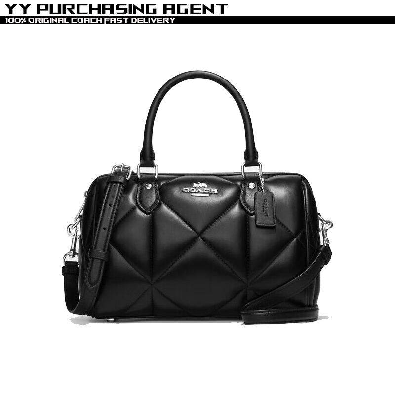 Coach Boston Bag For Women - Elegant Crossbody Pvc Leather Handbag