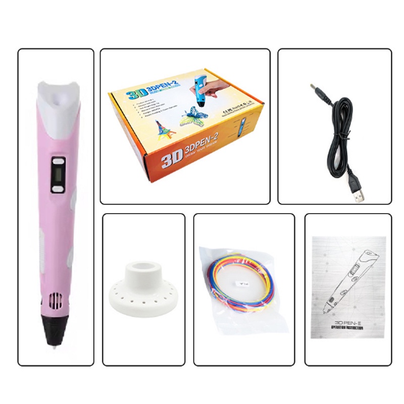 3D Printing Pen DIY Drawing 3D Pen Printing Set RBT Starter Kit PLA Crafting Doodle DIY Art Toy for Children