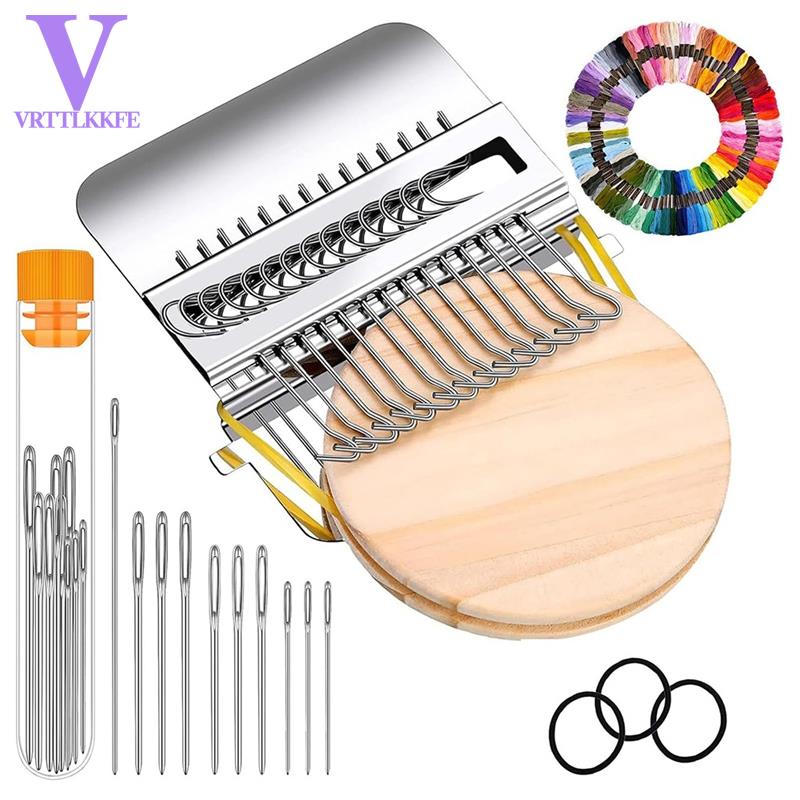 Knitting Patch Maker Kit-100 Colors Embroidery Thread for Mending&amp Weaving Complete Sewing Crafting Set Knitpatch