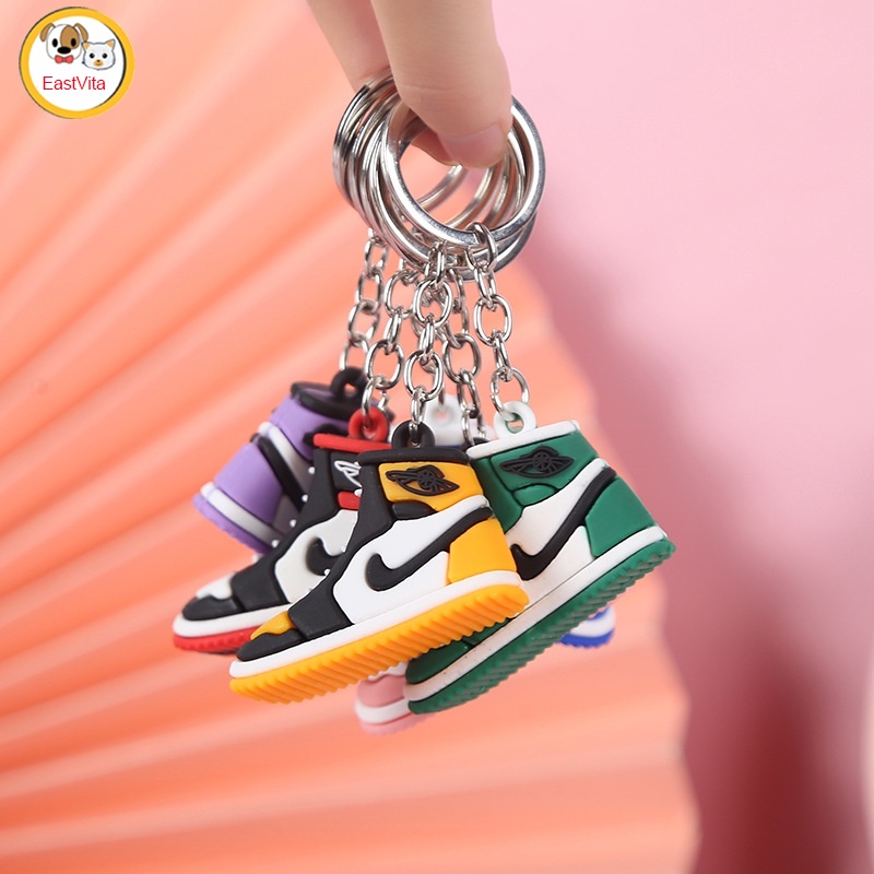 Cute mini AJ shoes 3D shoe keychain keychain pendant Sneakers Keychain Key Ring Fashion Airmax Yeezy