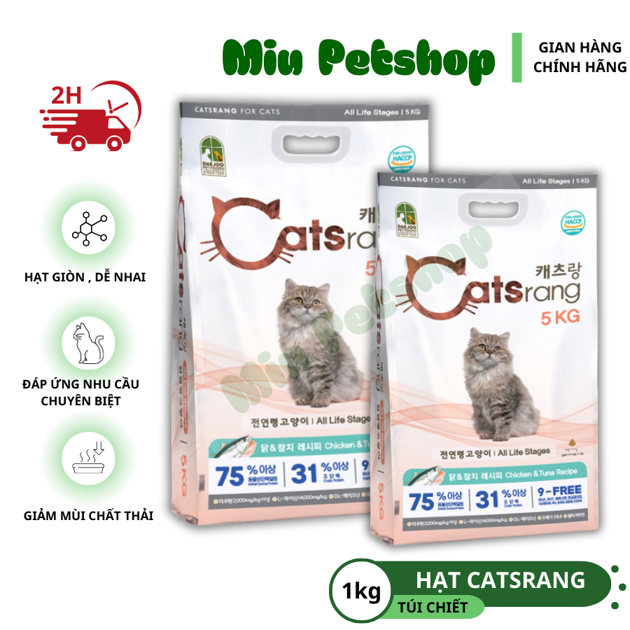 Hạt cho mèo Cateye, Catsrang, Catson - Hạt dinh dưỡng cho mèo các loại