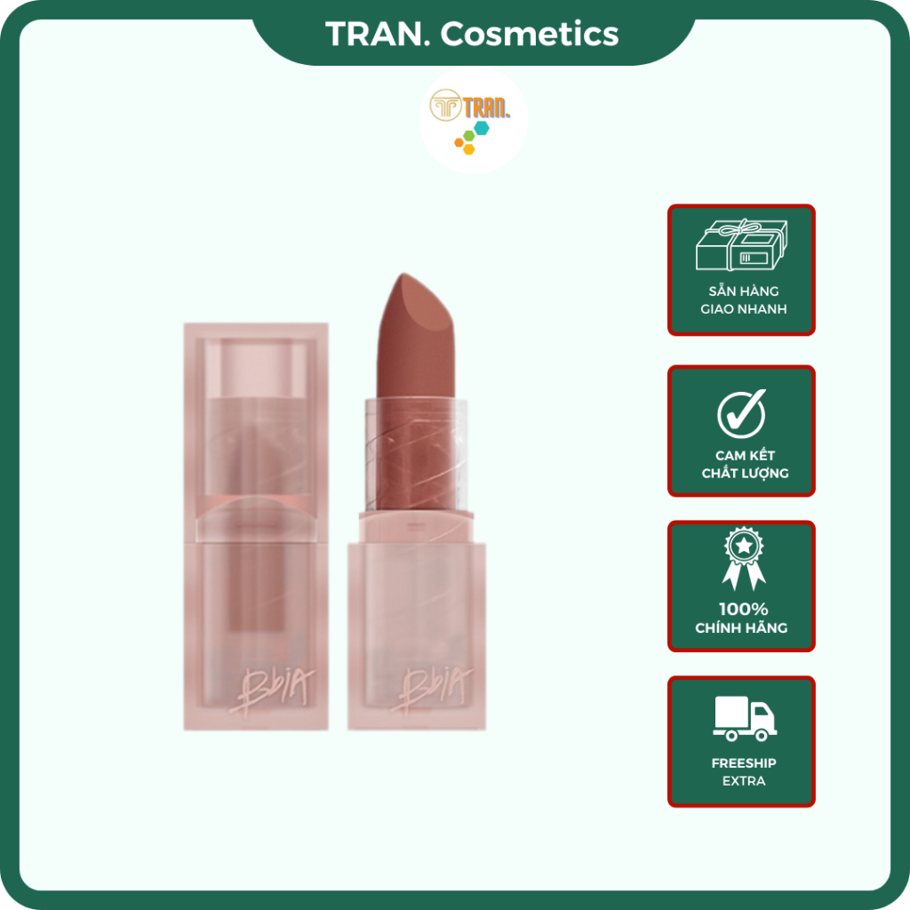 Son BBIA Chính Hãng Son BIBIA Thỏi Mịn Mượt Nhẹ Môi Bảng Màu Son Trendy Thời Thượng Dễ Dùng - TRAN.C