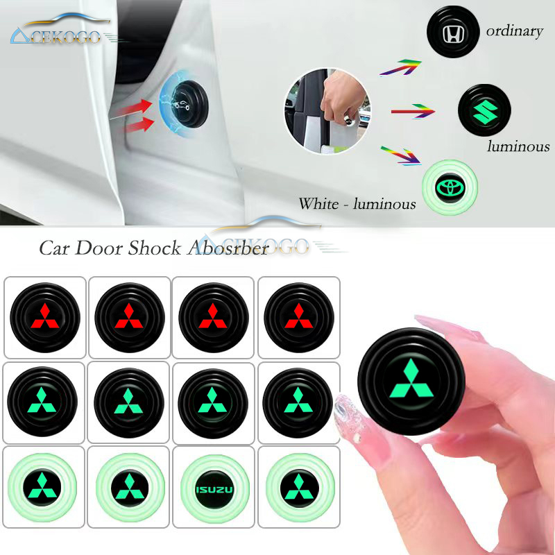 ACEKOGO 1Pc Thickened Luminous Car Door Shock Absorber Gasket Car Door Soundproof and Shockproof Protection Cushion White and Black Style for Mitsubishi Mirage G4 Lancer RVR Outlander Pajero Sport Montero Adventure Xpander L-Series Triton L200 L300 Delica ราคา 6 บาท*ส่งฟรี