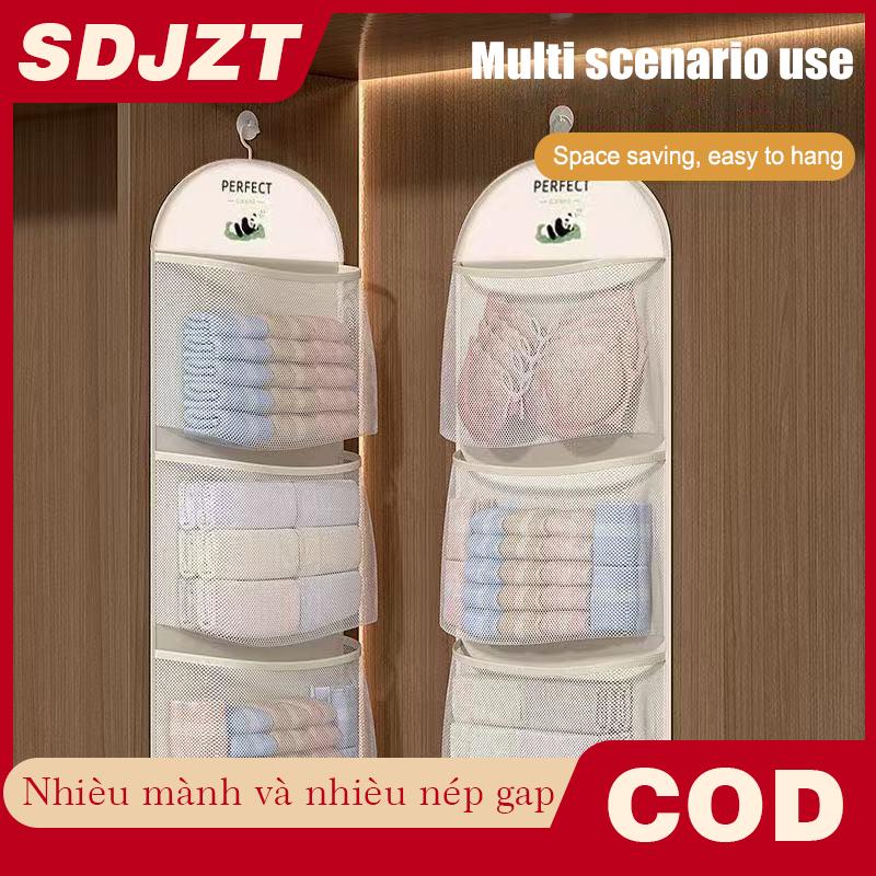 SDJZT Đồ Lót Treo Túi Lưu Trữ Hộ Gia Đình Vớ Lưu Trữ Net Tủ Quần Áo Treo Móc Túi Lưới Quần Áo Di Động Lưu Trữ Túi Lưới