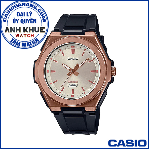 Đồng hồ nữ dây nhựa Casio Standard chính hãng Anh Khuê LWA-300HRG-5EVDF (42mm)
