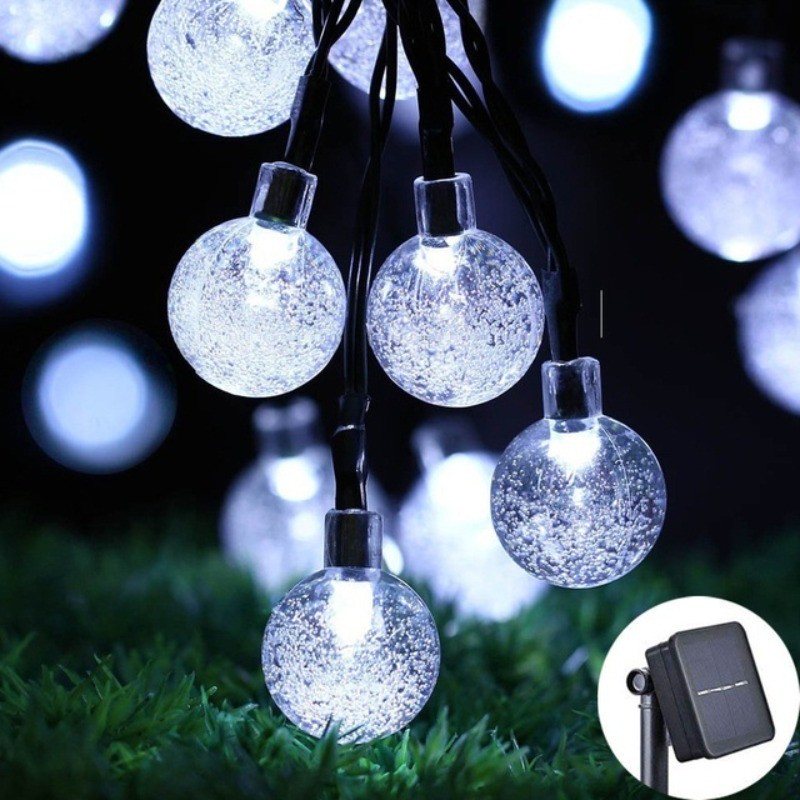 Aikenn đèn led dây ngoài trời đèn sân vườn năng lượng mặt trời chống nước treo ban công lối đi trang trí
