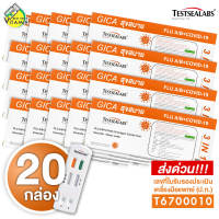 [20 กล่อง][ชุดตรวจ 3in1] Gica Testsealabs FLU A/B + Covid19 เทสท์ซีแลป ชุดตรวจ ไข้หวัดใหญ่ ตรวจโควิด19 [1 กล่อง] สุขสบาย กล่องส้ม