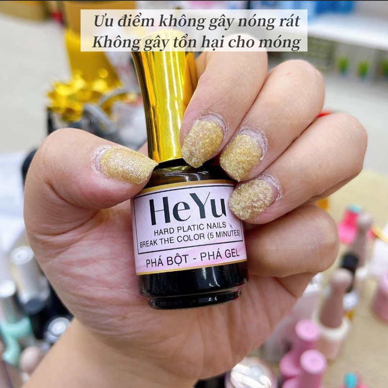 Chai dung dịch Nước phá ɡel bột Heyu Phonic 2 in 1 siêu tốc không nóng rát chuyên dụng ngành Nails Chính Hãng [ 𝐓𝐔́ 𝐀𝐍𝐇 𝐍𝐀𝐈𝐋 ]