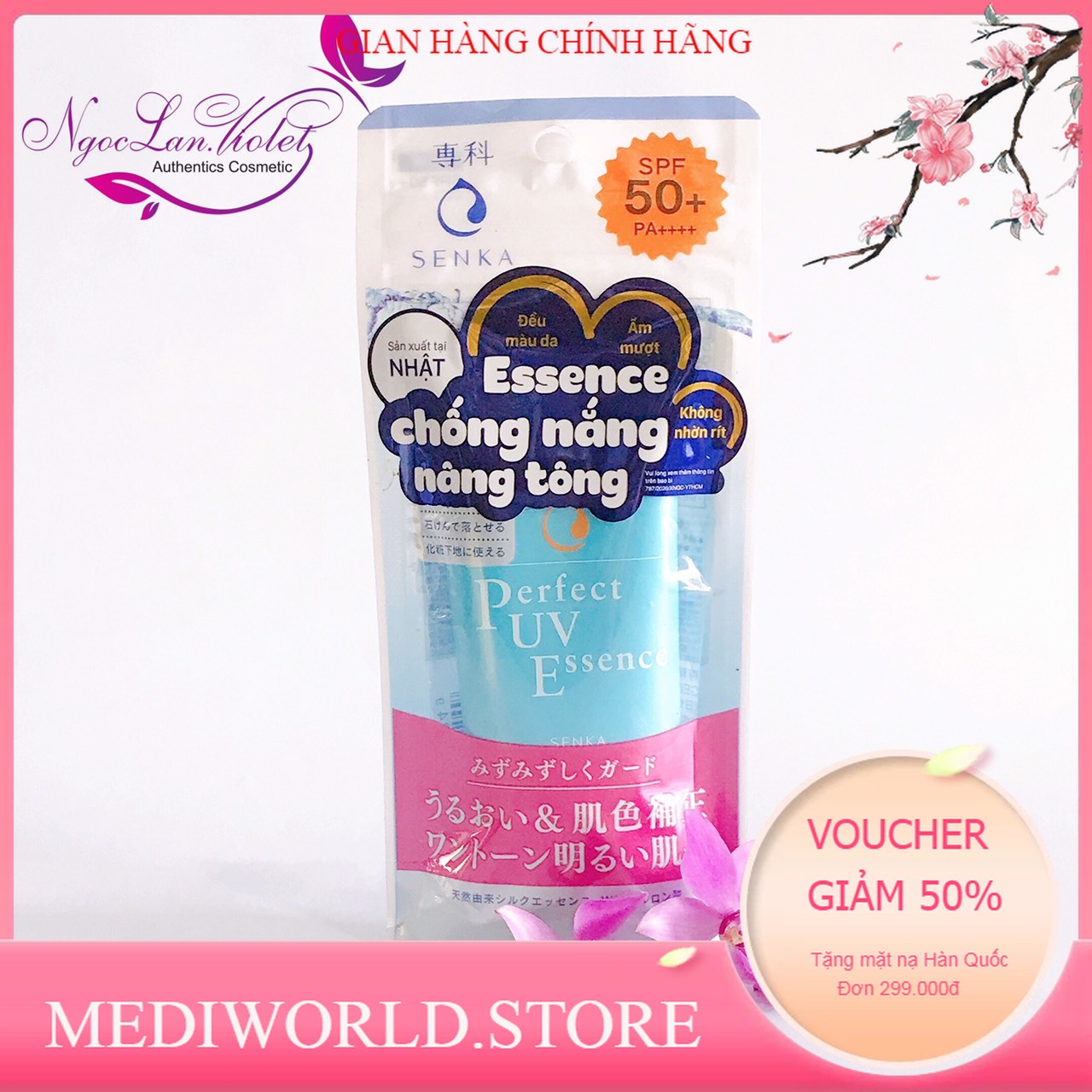 Kem chống nắng dạng Essence Senka Perfect Uv Spf50+ Pa++++
