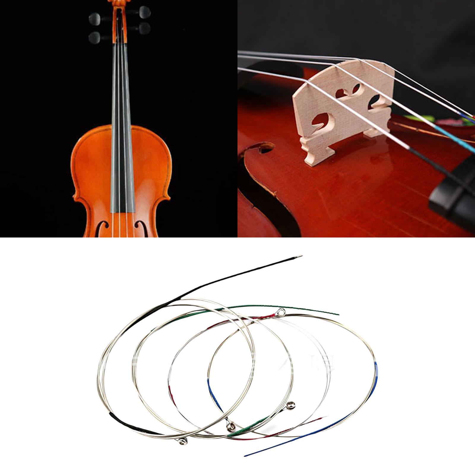 Bnmusic 4pcs dây Viola Trọn Bộ Phụ Kiện Bộ phận thay thế phụ kiện phổ quát A D G C Bộ đồ nghề điện DIY cho người lớn trẻ em những người đam mê người mới bắt đầu