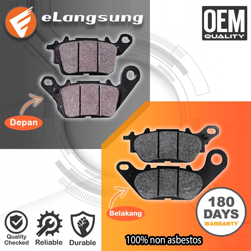 Old and New Nmax Brake Pads Set Front and Rear Guaranteed 180 Days - Elangsung Harga 37,323 rupiah*Gratis Ongkir