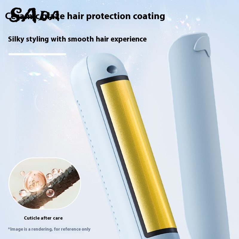 SADA xách tay máy ép tóc mini & Curler với đĩa sứ để tất cả các loại tóc