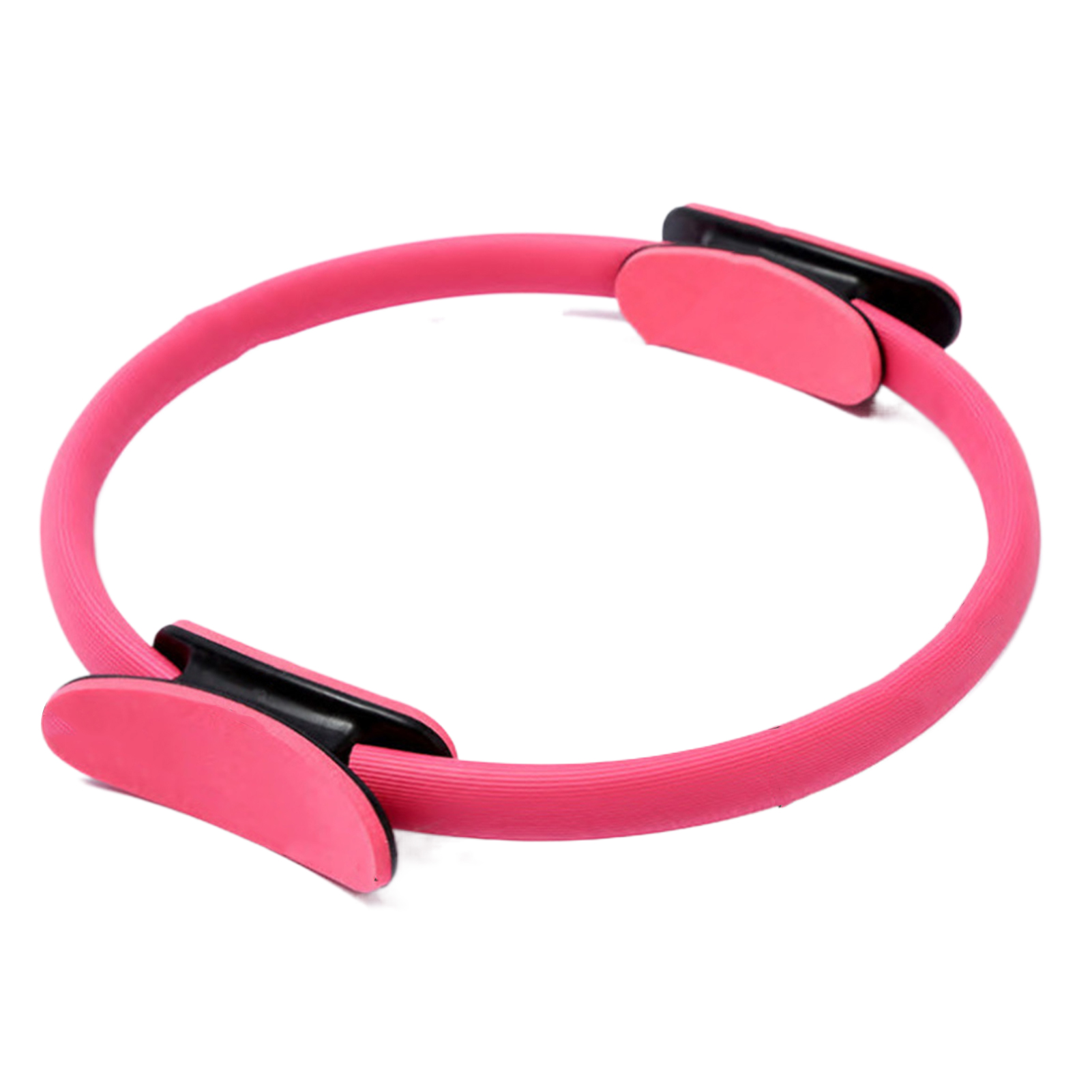Sweat-proof Exercise Ring Pilates Ring with Ergonomic Handle Anti-slip Pilates Ring with Resistance Band for Thigh Workout and Pelvic Floor Training Home Gym Fitness Equipment