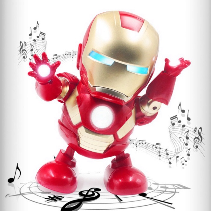 Đồ chơi robot người sắt Iron Man Hero nhảy múa theo nhạc cực kỳ vui nhộn