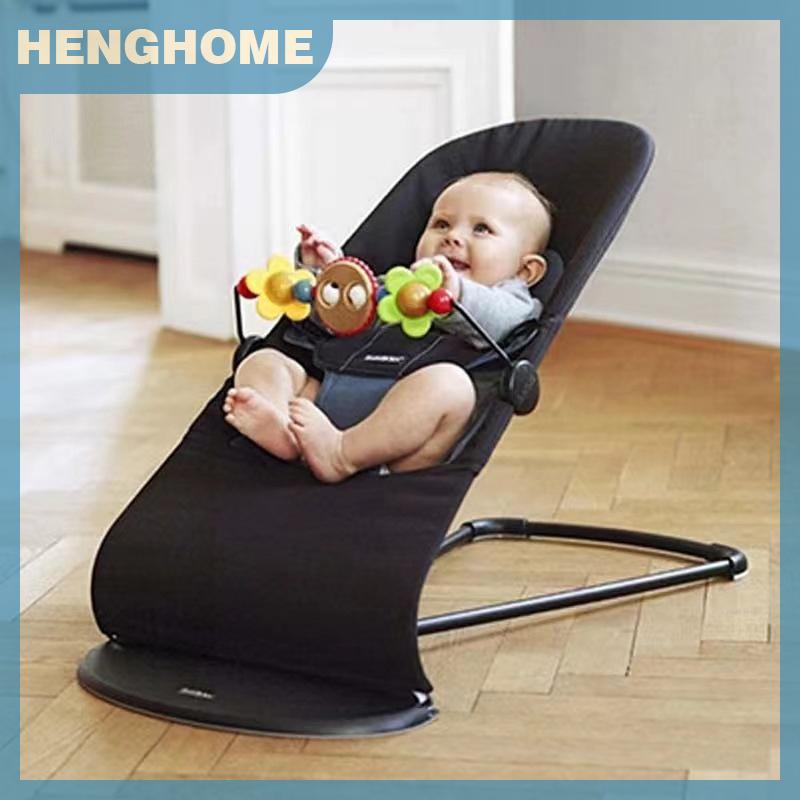 HENGHOME Đồ chơi giá cho bé Bouncer Xe đẩy vòm đồ chơi cho bé xe Ghế bé an toàn bằng gỗ trụ cột đồ chơi giá bé Bouncer phụ kiện