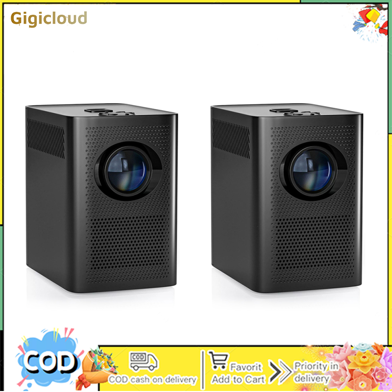 เครื่องโปรเจคเตอร์ มินิโปรเจคเตอร์โฮมเธียเตอร์ Gigicloud S30 Mini Projector 1280x720P Projector Smartphone Projector Outdoor Movie Projectors For PC Phones Laptop Tablet