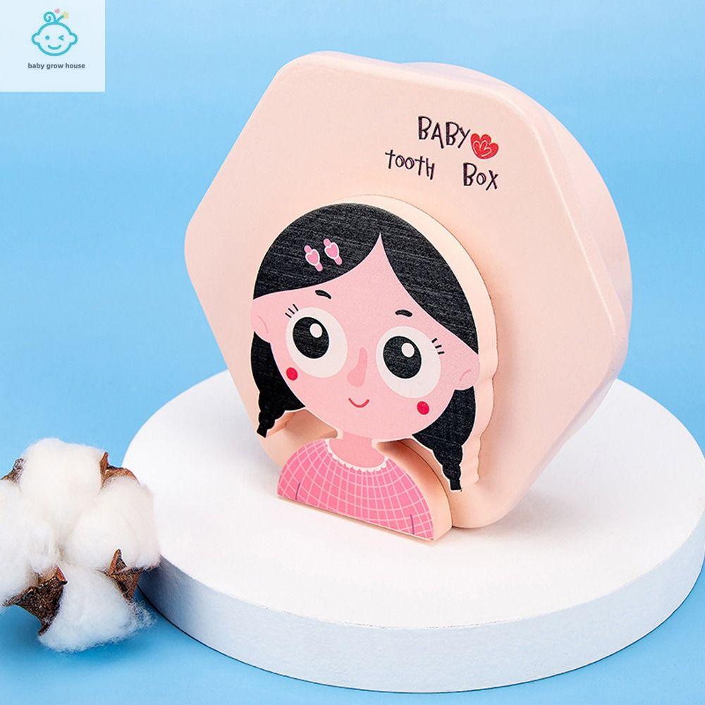 SFFGF Hoạt hình Đáng yêu Đáng yêu Trẻ em Lưu Niệm Cừu Ngựa Đáng nhớ Khủng Long Quà lưu niệm cho bé Hộp đựng răng cho bé Hộp Đựng Răng Hộp Đựng Răng Sữa