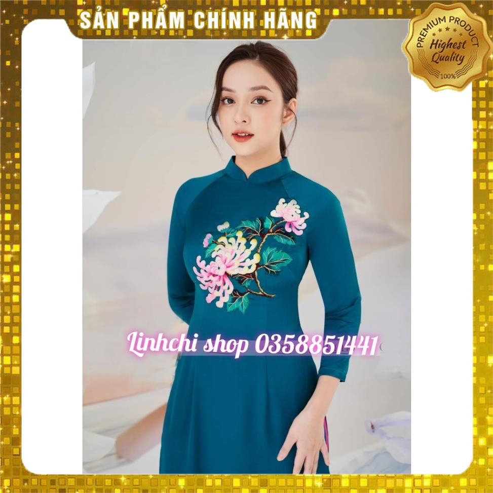 Siêu rẻ siêu phẩm 2023 áo dài thêu lụa tây thi