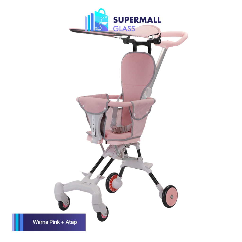 [LW] COD Stroller Baby Kereta Dorong Bayi Balita Magic Stroller Lipat Travelling Stroller Cabin Size