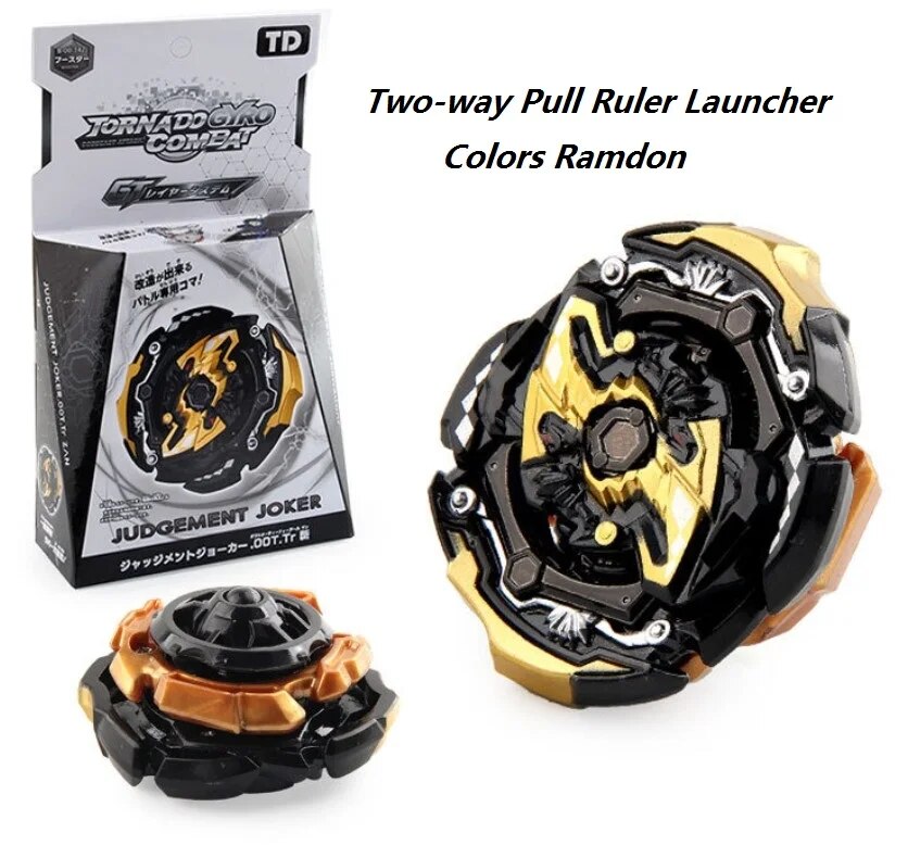 B-X toupie Burst Beyblade bông vụ đồ chơi Gyro B-00-142 Đen thử nghiệm chú hề với hai chiều thước kéo Launcher trẻ em