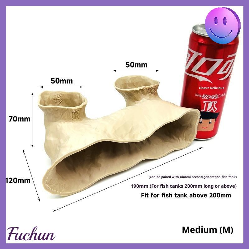 [fuchun] Bể cá hang động ngầm cho tôm cá bò sát nơi trú ẩn Nhà Đường hầm hang động cảnh quan aqaurium trang trí - 9