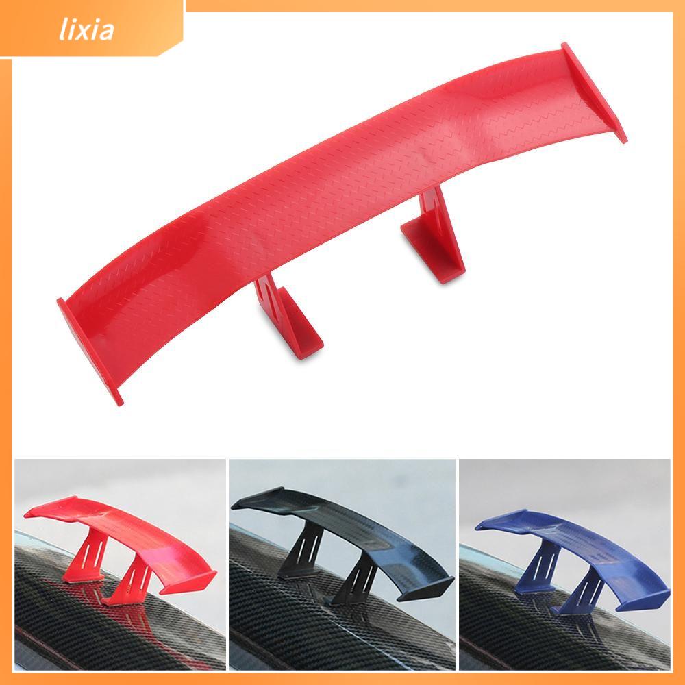 LIXIA Cung cấp ô tô Cài đặt chất kết dính ABS Trang trí đuôi xe Spoiler nhỏ Sợi carbon Cánh thân sau