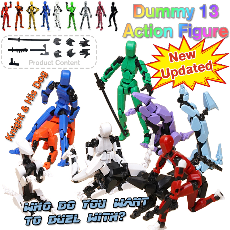 3D In Hình May Mắn 13 Nhân Vật Hành Động Đa Khớp Di Động Robot Nhân Vật Hành Động Khớp Linh Hoạt Ngh