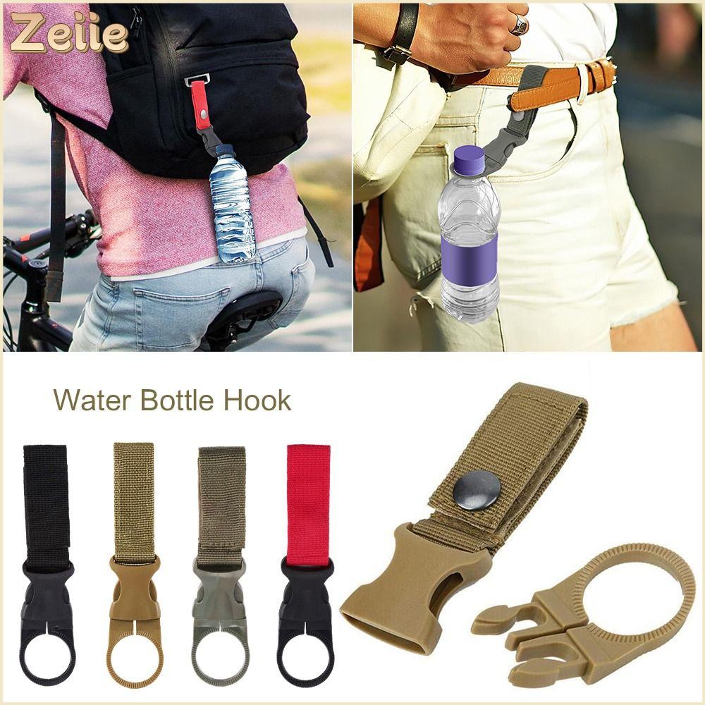 ZEIIE Dây đai Móc treo bình nước Móc treo Giá đỡ bình nước có khóa cài Đơn giản Móc treo bình nước cho ba lô Ngoài trời