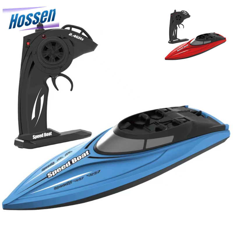 RC Boat 4CH Remote Control Racing Boats 2.4G Dual Motor 3.7V 1200mAh Outdoor Boat Toys With Light For Boys & Girls ราคา 486 บาท*ส่งฟรี
