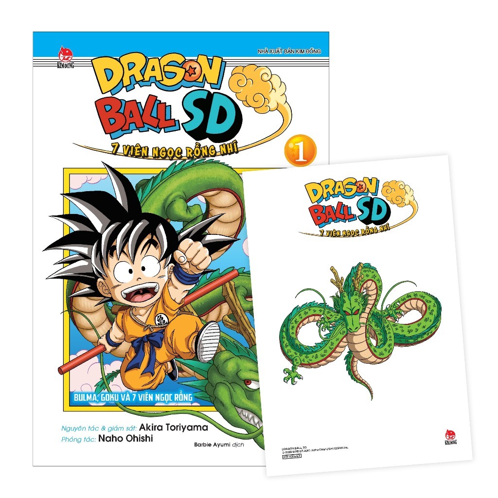 Truyện tranh Dragon Ball SD - 7 Viên Ngọc Rồng Nhí - Lẻ tập 1 2 3 4 5 6 7 8 9 10 - NXB Kim Đồng