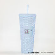 Starbucks 24oz Cold Cup Snowflake Bling 26thAnniversary