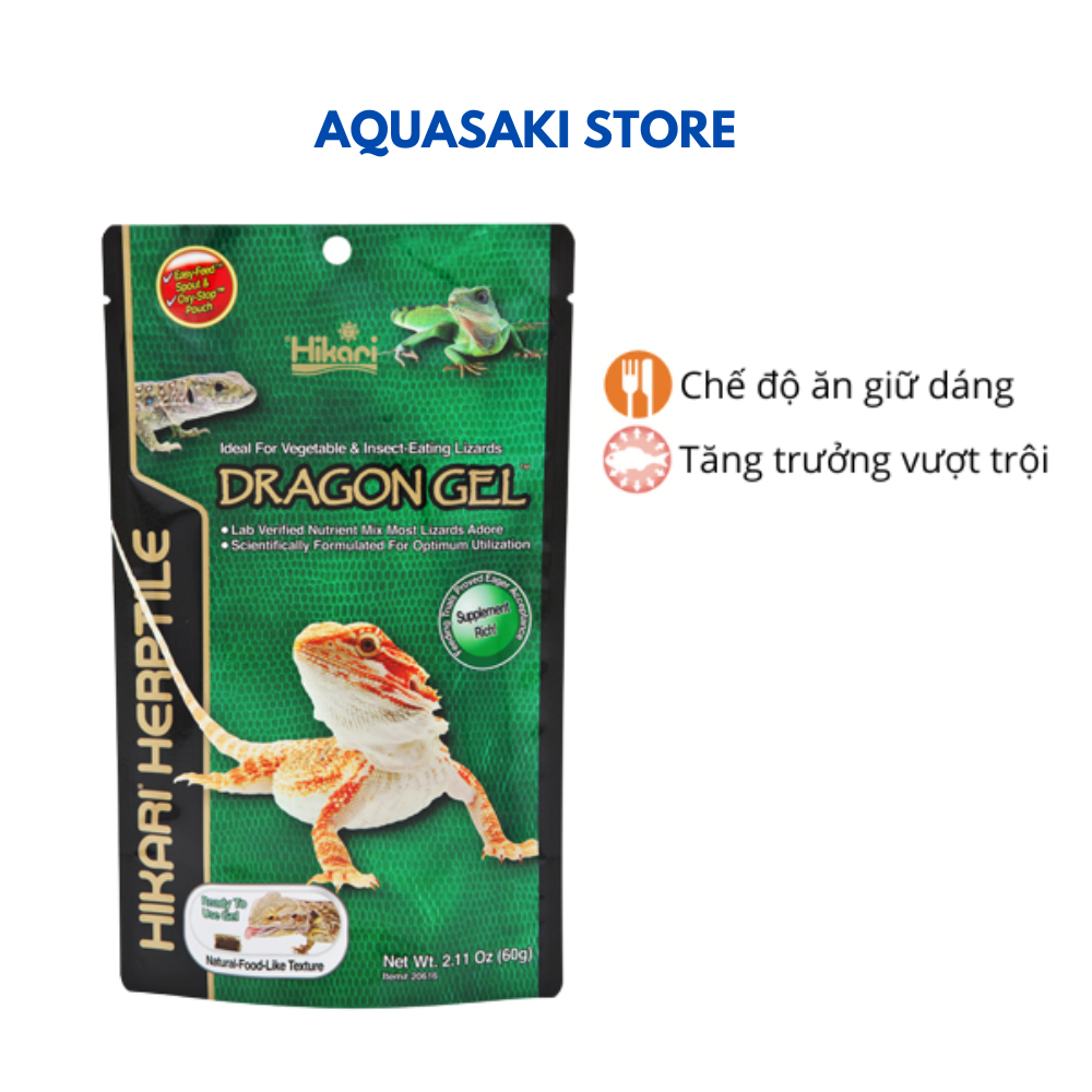 Thức ăn cho rồng úc Beared Dragon Hikari Dragon el 60g