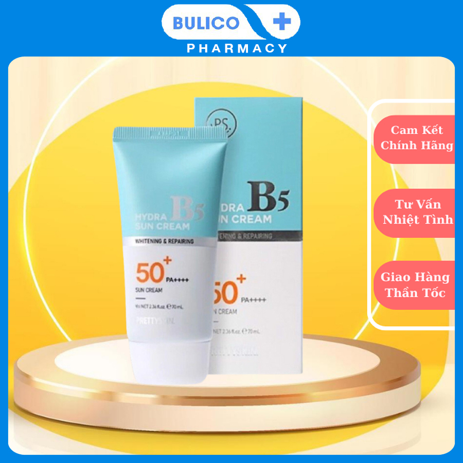 Kem chống nắng phổ rộng Hydra B5 Sun Cream Prettyskin SPF50+ PA++++ phục hồi, dưỡng trắng da