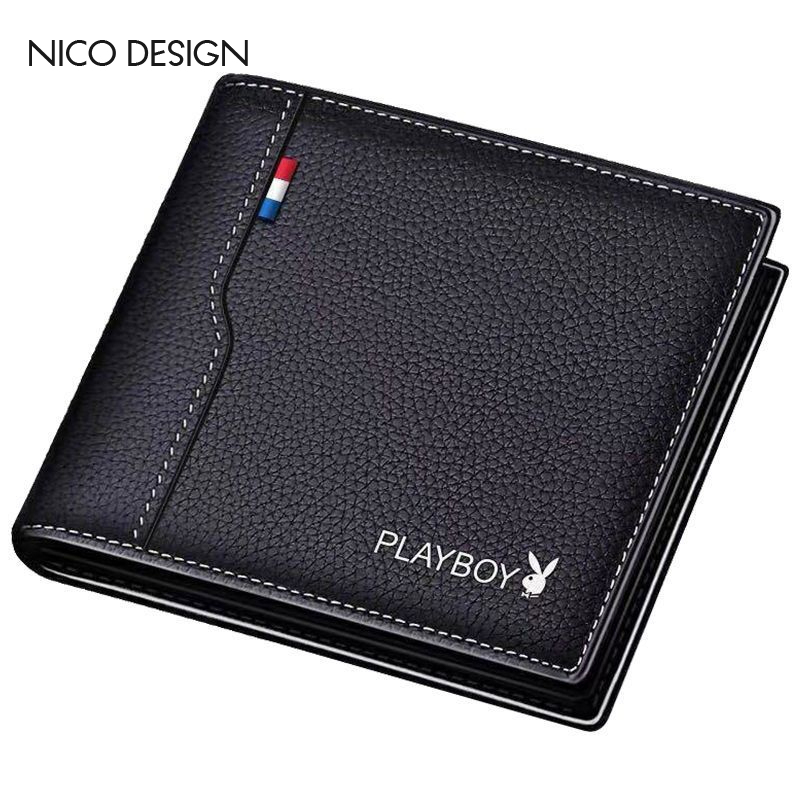 NICO DESIGN ví nam bóp nam money clip ví cầm tay cho nam Túi nam chính hãng thương hiệu nam ví thời trang ngắn nối nhiều thẻ ví da xu hướng ví da