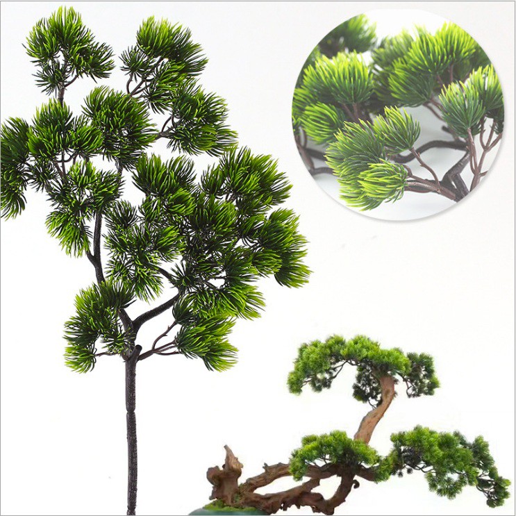 Cành cây tùng nhựa pvc làm cây tùng trang trí