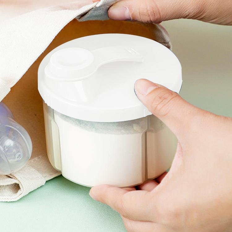 กลองเกบนมผงสำหรบเดก To Go กลองนมผง ทวางสตรเกบขนมหมนได กลองขาวแบบพกพา 4 ชอง ภาชนะเดนทาง ภาชนะสตรนมผง dependable ราคา 85 บาท*ส่งฟรี