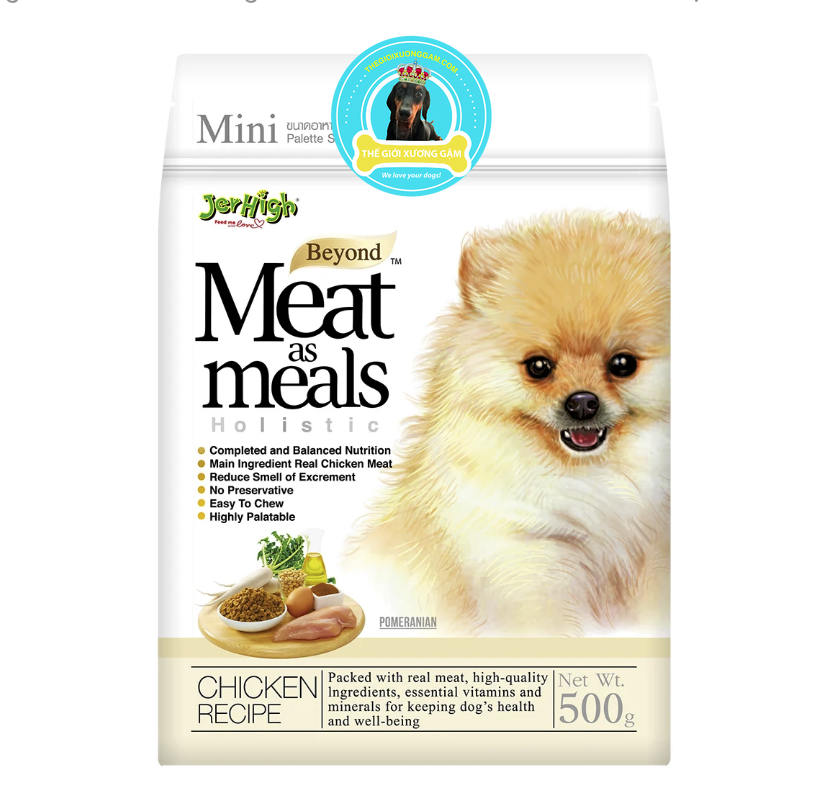 Thức ăn hạt mềm cho chó vị thịt gà JERHIGH Meat as Meals Chicken Recipe
