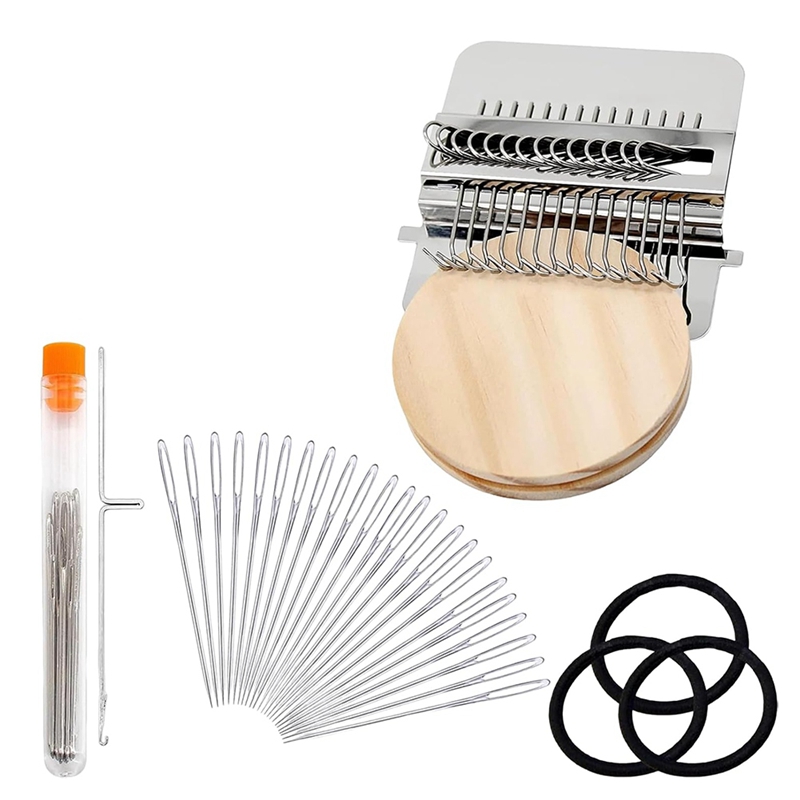 【Latest model】Knitting Patch Kit Darning Mini Portable Knitpatch for Mending Jeans Socks&amp Clothes DIY Weave Art Tool