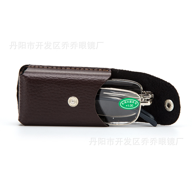 Kính lão đọc sách gọng gập tiện lợi tròng kính thủy tinh L08