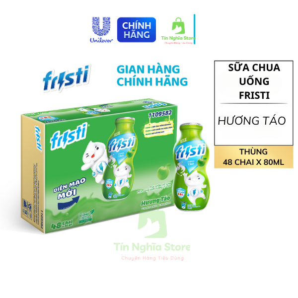 Sữa Chua Uống Fristi Hương Táo - Thùng 48x80ML