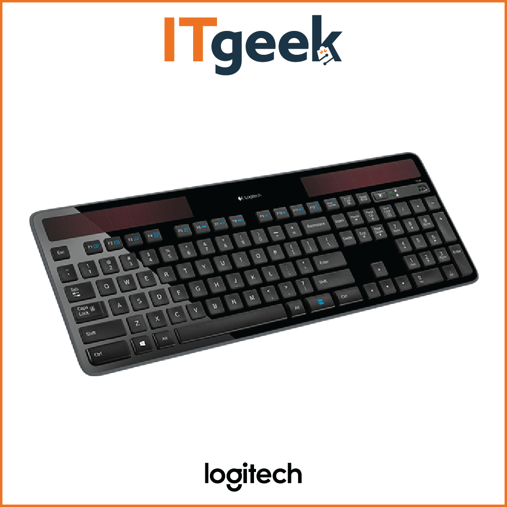logitech wireless solar powered keyboard black k750r