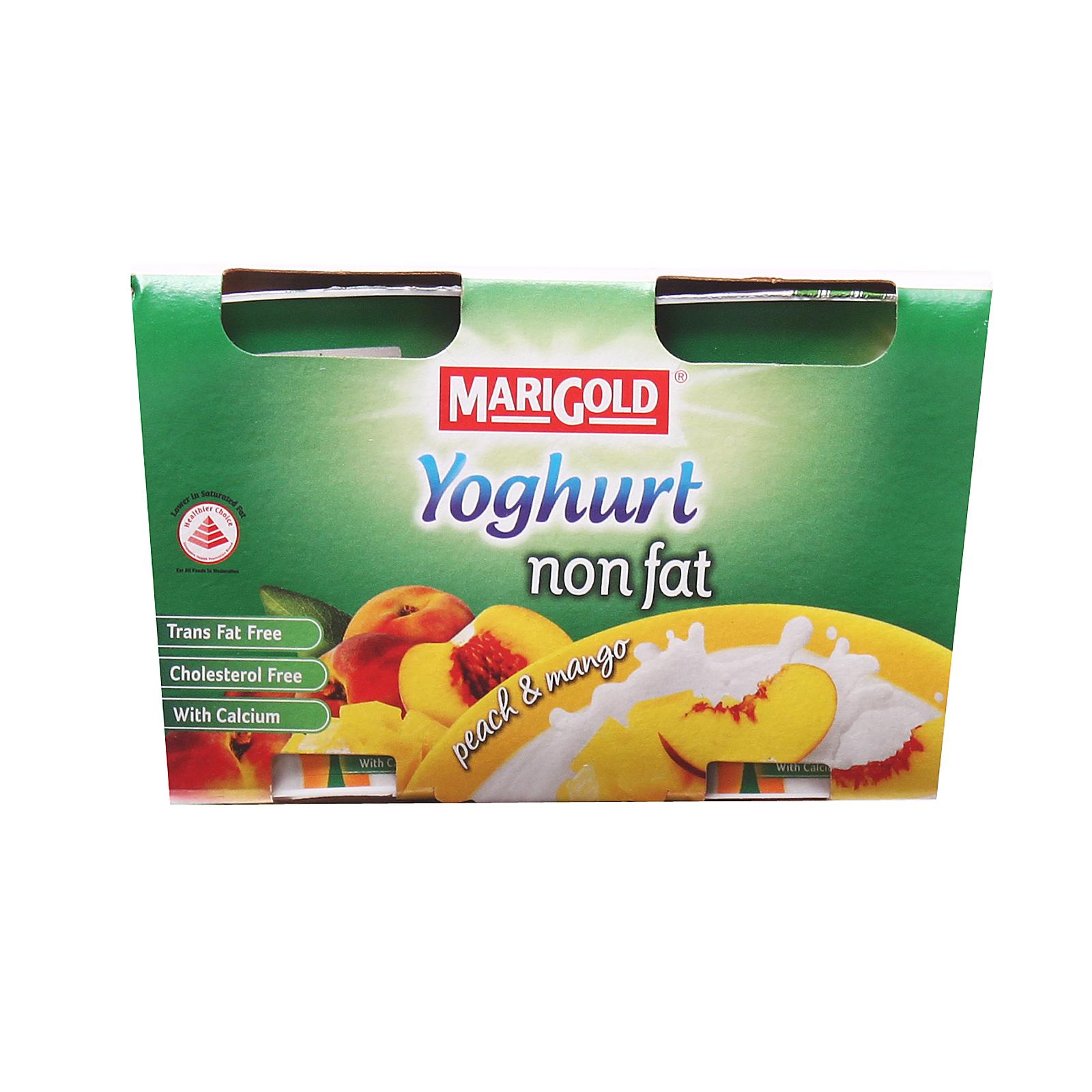 Marigold Non Fat Cup Yoghurt - Peach Mango By Redmart