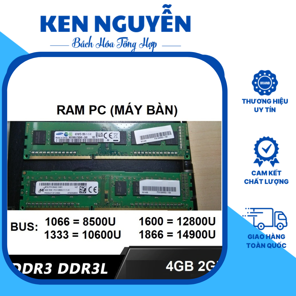 Ram PC DDR3 8GB 4GB Bus 1333 1600 Kingmax Bảo hành 36 tháng