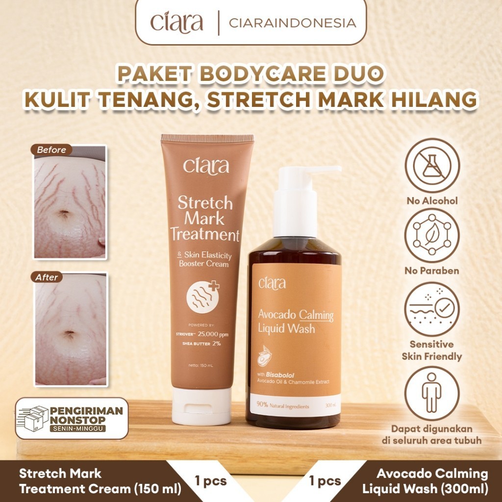 Discount clearance[Anti Stretch Mark Package 28 Days] Ciara Stretch Mark Treatment & Skin Elasticity Booster Cream Stretchmarks fades stretch marks solution stretch marks Treatment Stretchmarks booster stretch marks remover 1 month body cream Stretchmarks
