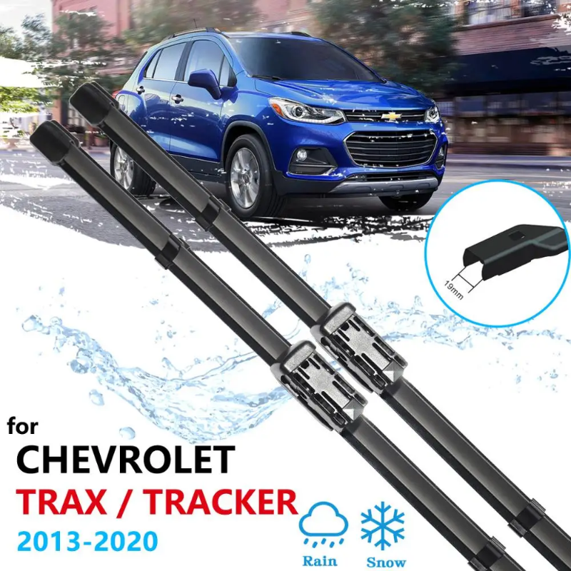 【A Happy】 for Chevrolet Trax Tracker Holden 2013~2020 Car Wiper Blades Front Window Windshield Windscreen Wipers Car Accessories 2014 2015