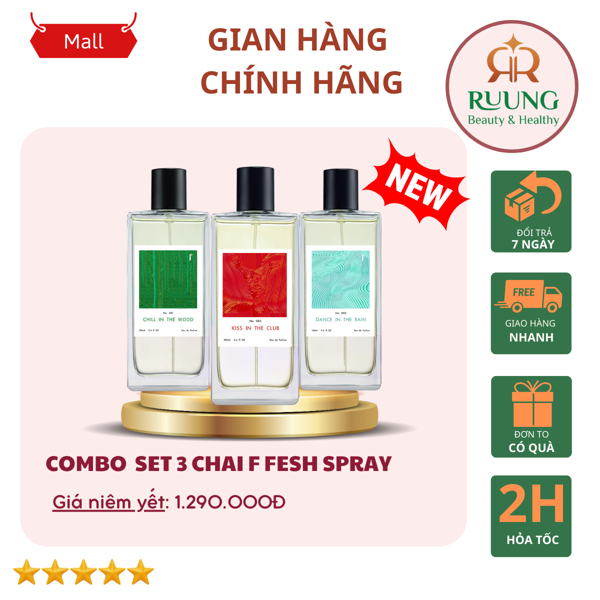 [DATE 2028] Nước hoa F Fresh Spray 50ML